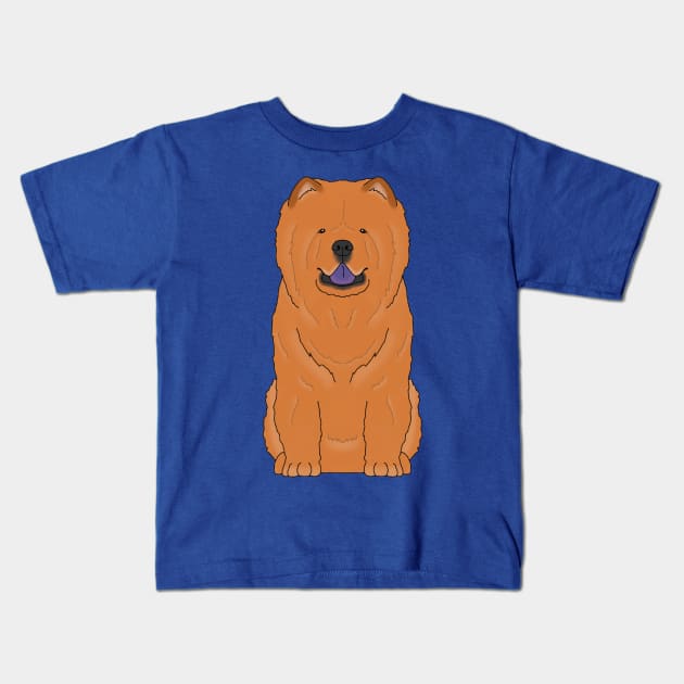 Red Chow Kids T-Shirt by childofthecorn